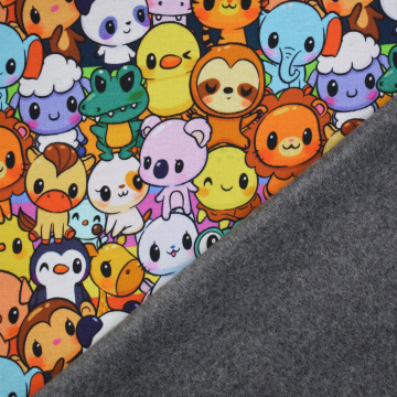 Alpenfleece sweat Cute Animals, veelkleurig