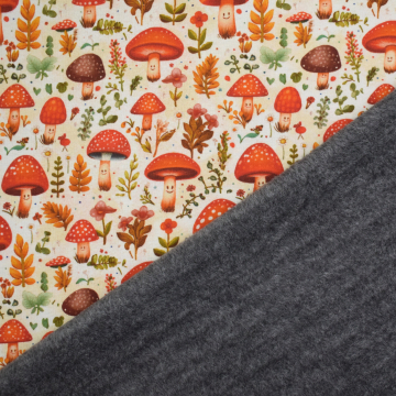 Alpenfleece Happy Mushroom, creme