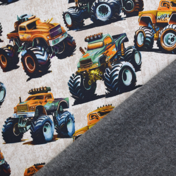 Alpenfleece sweat Monstertrucks, beige