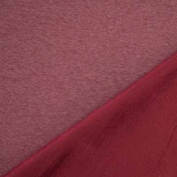 Alpenfleece Doubleface Alpen Fleece Sweat Shirt Stoff 2 Seitig Bekleidung Rot 