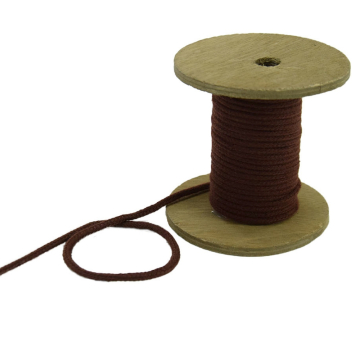 Cordon de serrage coton 3mm/ cordon sweat, marron foncé