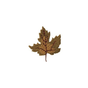 Patch feuille brodée, (04030)