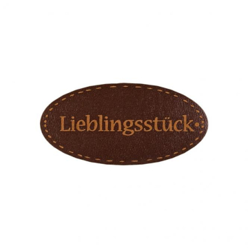 Patch écusson thermocollant Mon préféré Lieblingsstück similicuir