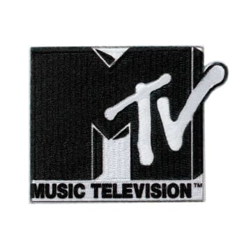Patch écusson thermocollant MTV noir