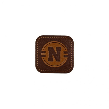 Patch écusson thermocollant Logo N similicuir