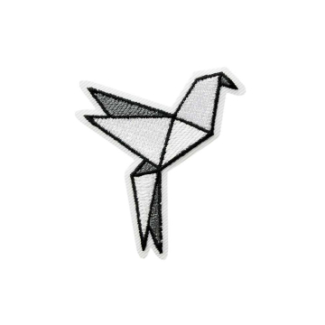 Patch oiseau origami