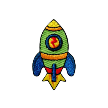 Patch écusson thermocollant Fusée
