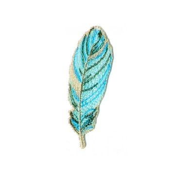Patch Plume agrente, turquoise