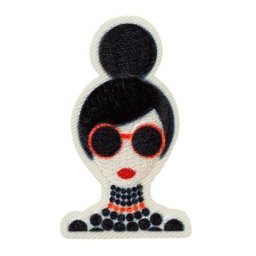 Patch écusson thermocollant Dame vintage