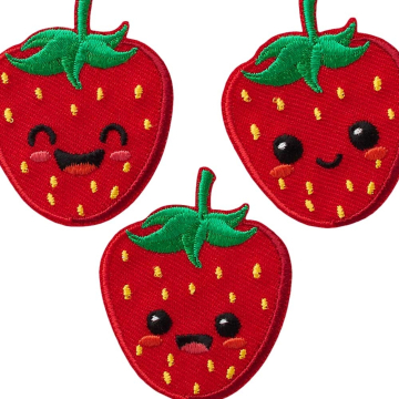 Patch écusson thermocollant Kit Creative Fraise