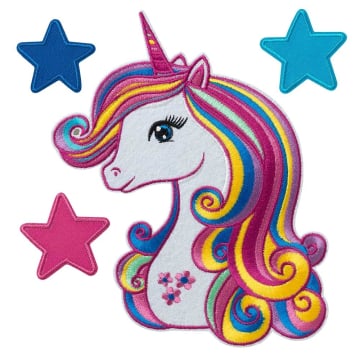 Patch écusson thermocollant Kit Unicorn