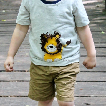 Patch écusson blason à imprimer pdf Lion Theo von Lange Hand