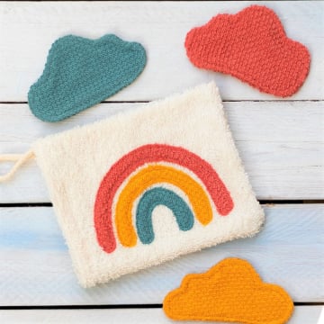 Patch écusson blason à imprimer pdf Arc-en-ciel & nuage von Lange Hand