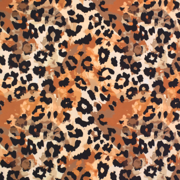 Swimsuit fabric animal print, brown