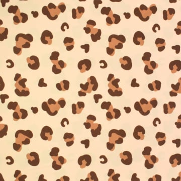 Swimsuit fabric leopard, cream