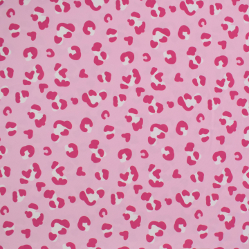 Badpakstof luipaard, roze