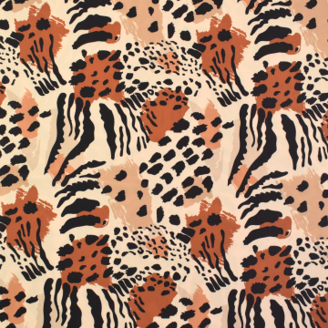 Swimsuit fabric safari, cream