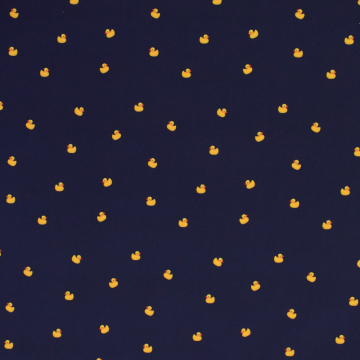 Swim shorts fabric little ducks, navy blue