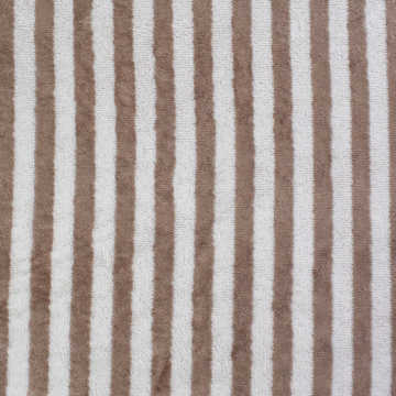 Bamboo badstof stripes, lichtbruin