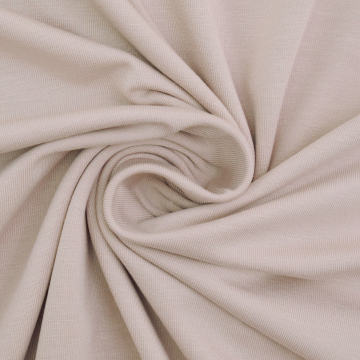 Tissu jersey de bambou, beige