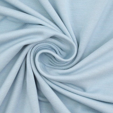 Tissu jersey de bambou, bleu ciel