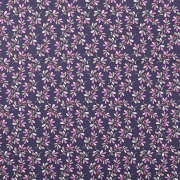 Baumwoll Cretonne Kleine Zweige, violett