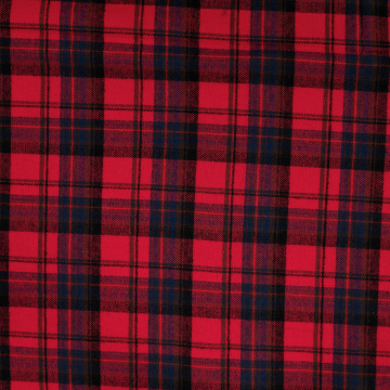 Cotton flannel Karolina, red
