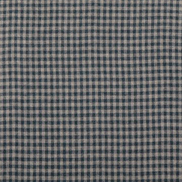 Katoenen flanel Small checks, jeansblauw