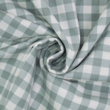 Katoenen flanellen stof geblokt 1cm, Salie
