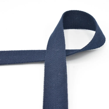Katoenen tassenband 30 mm, marineblauw