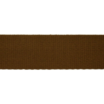 Baumwoll-Gurtband uni braun 38 mm