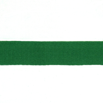 Baumwoll-Gurtband uni grasgrün 38 mm