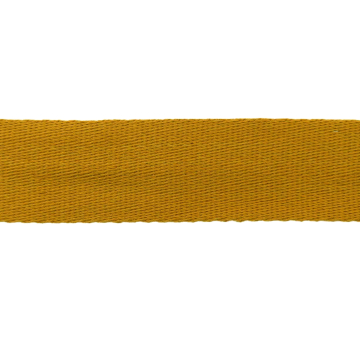 Baumwoll-Gurtband uni senfgelb 38 mm