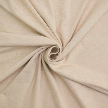 Tissu jersey de coton lin, naturel