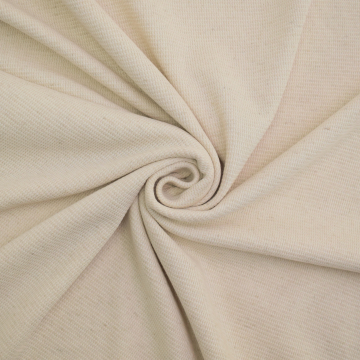 Tissu jersey de coton lin gaufré, naturel
