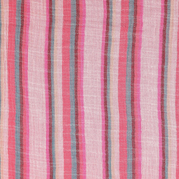 Baumwoll Musselin Double Gauze Stripy, rosa
