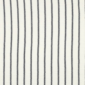 Katoenen mousseline double gauze Small Stripes, marineblauw