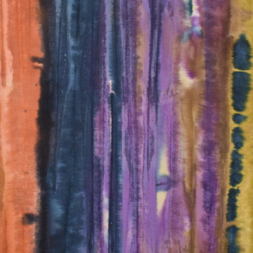 Baumwoll Popeline Batik Stripes, multicolor