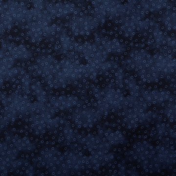 Katoenen stof big dots, donkerblauw