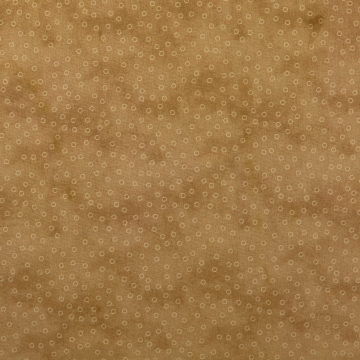 Katoenen stof big dots, zandkleurig