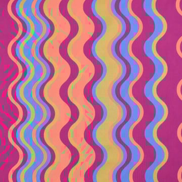 Cotton poplin golden waves, berry