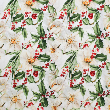 Popeline katoen Ilex, wit