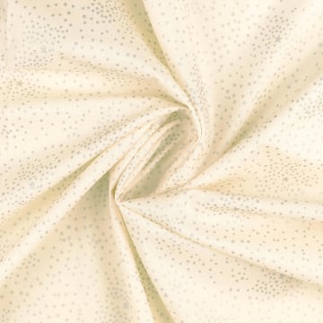 Cotton poplin starry sky, cream