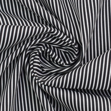 Katoen The Stripes, zwart