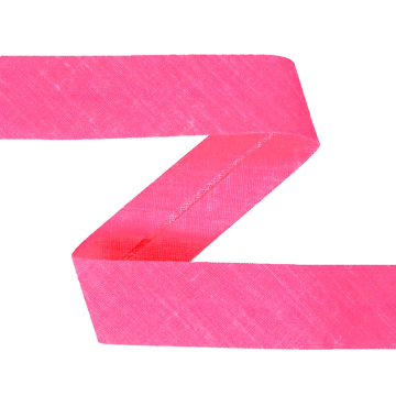 Katoenen biaisband, neonfuchsia