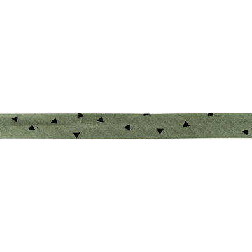 Baumwoll Schrägband Triangle 20mm, grün