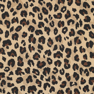 Cotton Voile leopard, camel