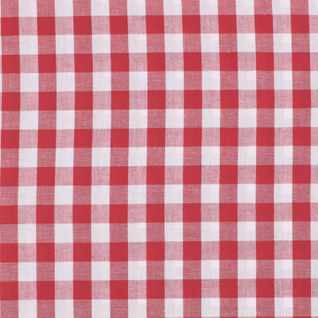 Baumwoll Zefir Karo 17 mm, rot