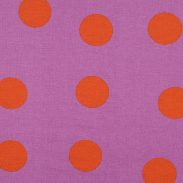 Katoenen flanel Big Dots, lavendel