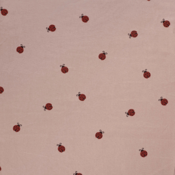 Baumwollflanell Ladybug, altrosa